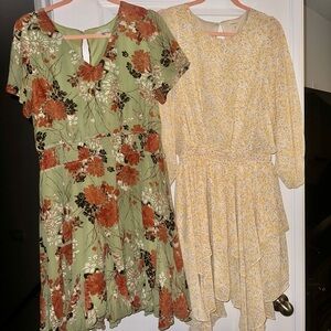 Lot of 2 size large Jodifl dresses. Like New.